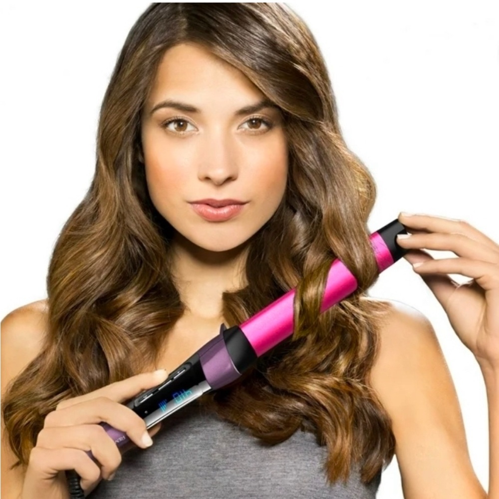 Remington 1.5” Oval Waving Digital Hair Styling Iron with Silk Technology